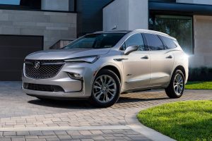 A silver 2022 Buick Enclave