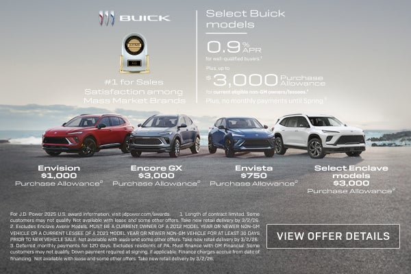 0.9% APR 
FOR WELL-QUALIFIED BUYERS.1

Plus, up to $3,000 PURCHASE ALLOWANCE for current eligible...