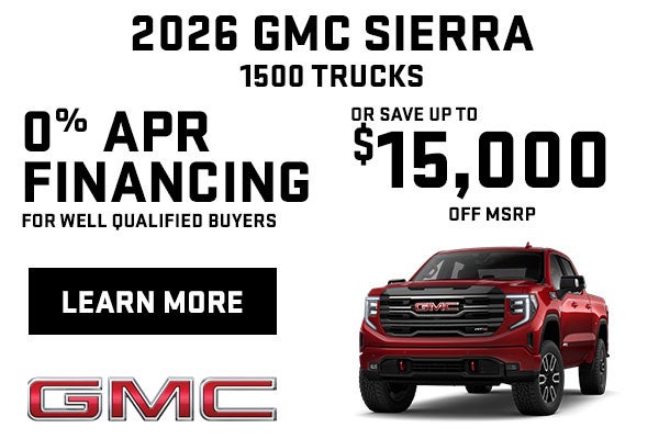 Get 0% Financing on a New Sierra 1500 Truck