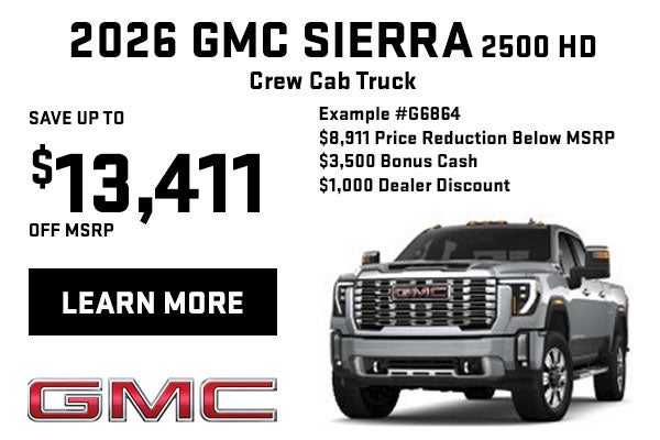 Save up to $13,411 on a New Sierra HD