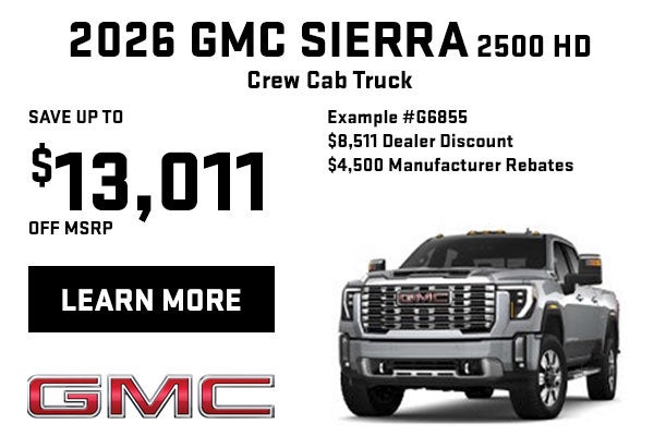 Save up to $13,011 on a New Sierra HD