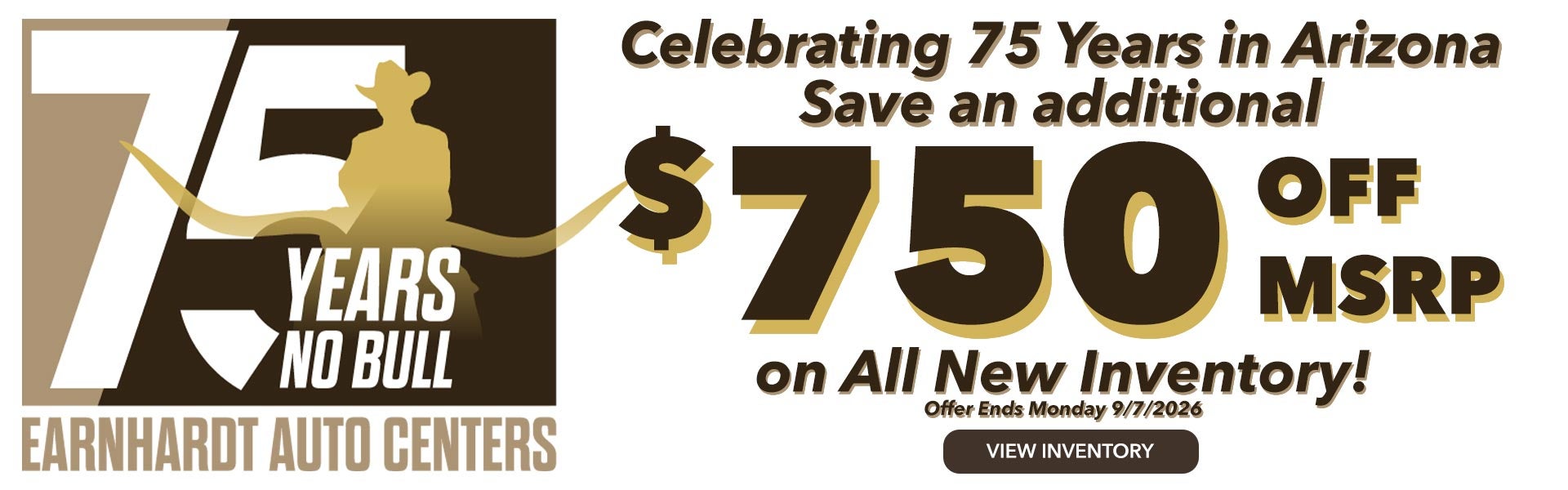Save an additional $750 off MSRP